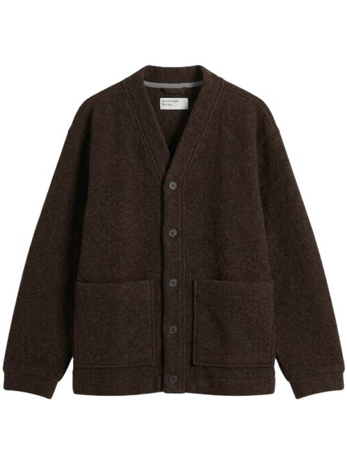 Universal Works Wool Fleece Advance Cardigan Universal Works. | 35788BROWN